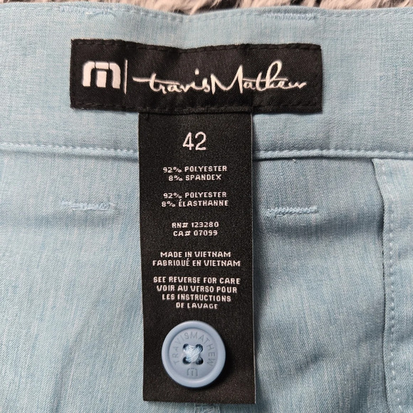 NWT Travis Mathew Men Sz 42 Blue Lake Powell 4-Way Stretch Quick Dry Golf Shorts - Picture 8 of 13